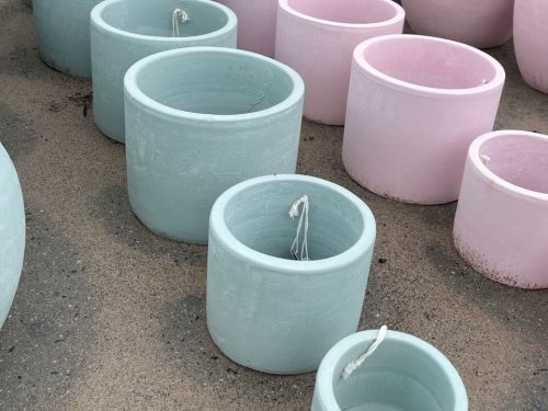 pastello cylinder pots mint
