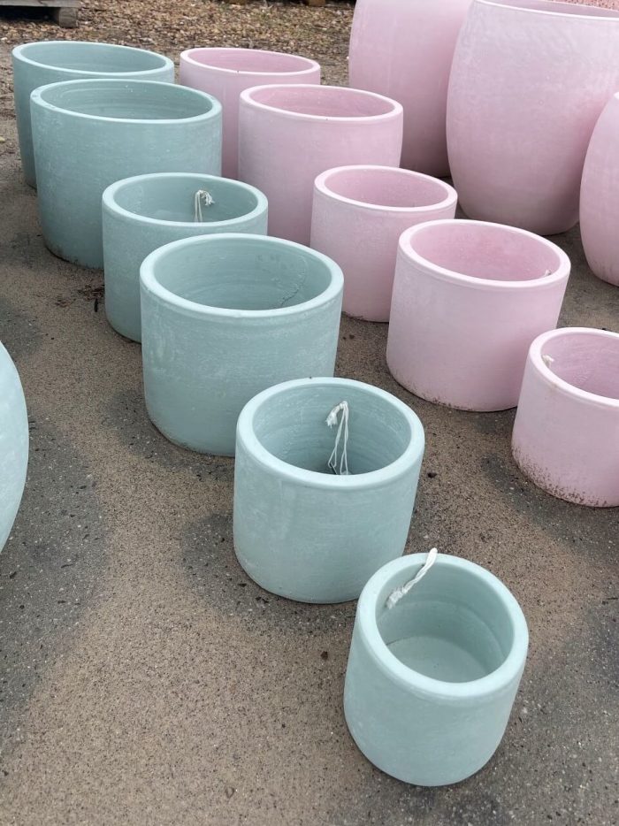pastello cylinder pots mint